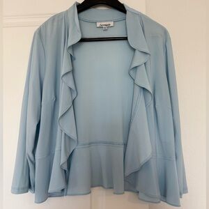 Sonoma Sky Blue Ruffled Cardigan